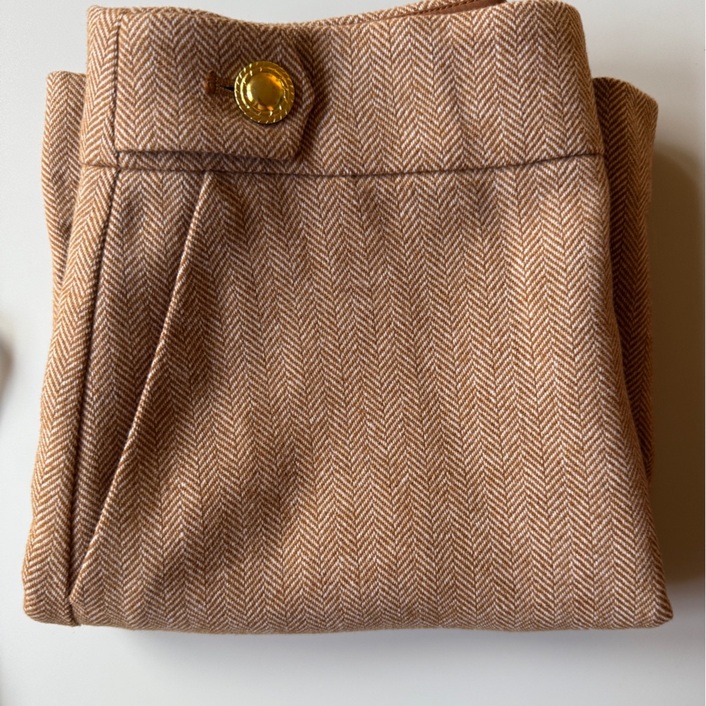 J. Crew Tan Herringbone Skirt